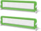 vidaXL Kinderbedhekjes 2 st 150x42 cm groen