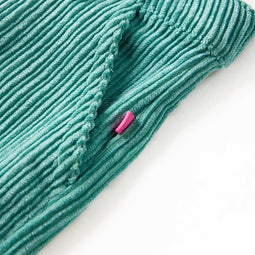 vidaXL-Kinderbroek-104-ribfluweel-mintgroen