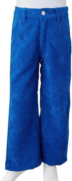 vidaXL-Kinderbroek-92-ribfluweel-kobaltblauw