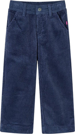 vidaXL-Kinderbroek-92-ribfluweel-marineblauw