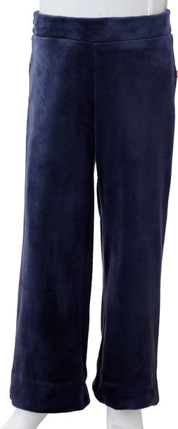vidaXL-Kinderbroek-fluweel-104-donkerblauw