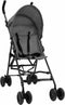 vidaXL - Kinderbuggy - staal - lichtgrijs - en - zwart