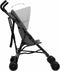 vidaXL - Kinderbuggy - staal - lichtgrijs - en - zwart