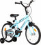 vidaXL - Kinderfiets - 16 - inch - zwart - en - blauw