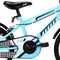 vidaXL - Kinderfiets - 16 - inch - zwart - en - blauw