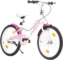 vidaXL - Kinderfiets - 20 - inch - roze - en - wit