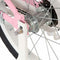 vidaXL - Kinderfiets - met - voordrager - 14 - inch - wit - en - roze