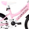vidaXL - Kinderfiets - met - voordrager - 14 - inch - wit - en - roze