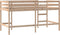 vidaXL - Kinderhoogslaper - met - ladder - 80x200 - cm - massief - grenenhout