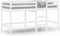 vidaXL - Kinderhoogslaper - met - ladder - 80x200 - cm - massief - grenenhout - wit