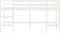 vidaXL - Kinderhoogslaper - met - ladder - 80x200 - cm - massief - grenenhout - wit