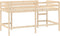 vidaXL - Kinderhoogslaper - met - ladder - 80x200 - cm - massief - grenenhout