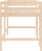 vidaXL - Kinderhoogslaper - met - ladder - 80x200 - cm - massief - grenenhout