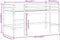 vidaXL - Kinderhoogslaper - met - ladder - 80x200 - cm - massief - grenenhout