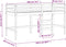 vidaXL - Kinderhoogslaper - met - ladder - 80x200 - cm - massief - grenenhout - wit