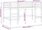 vidaXL - Kinderhoogslaper - met - ladder - 80x200 - cm - massief - grenenhout