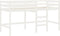 vidaXL - Kinderhoogslaper - met - ladder - 80x200 - cm - massief - grenenhout - wit