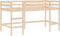 vidaXL - Kinderhoogslaper - met - ladder - 80x200 - cm - massief - grenenhout