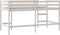 vidaXL - Kinderhoogslaper - met - ladder - 80x200 - cm - massief - grenenhout - wit