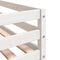 vidaXL - Kinderhoogslaper - met - ladder - 80x200 - cm - massief - grenenhout - wit