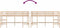 vidaXL - Kinderhoogslaper - met - ladder - 80x200 - cm - massief - grenenhout
