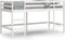vidaXL - Kinderhoogslaper - met - ladder - 80x200 - cm - massief - grenenhout - wit
