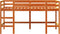 vidaXL - Kinderhoogslaper - met - ladder - 80x200 - cm - massief - grenenhout - bruin
