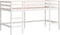 vidaXL - Kinderhoogslaper - met - ladder - 90x190 - cm - massief - grenenhout - wit