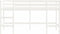 vidaXL - Kinderhoogslaper - met - ladder - 90x190 - cm - massief - grenenhout - wit