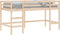 vidaXL - Kinderhoogslaper - met - ladder - 90x190 - cm - massief - grenenhout