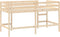vidaXL - Kinderhoogslaper - met - ladder - 90x190 - cm - massief - grenenhout