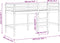 vidaXL - Kinderhoogslaper - met - ladder - 90x190 - cm - massief - grenenhout - zwart