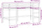 vidaXL - Kinderhoogslaper - met - ladder - 90x190 - cm - massief - grenenhout - bruin
