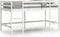 vidaXL - Kinderhoogslaper - met - ladder - 90x190 - cm - massief - grenenhout - wit