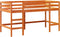 vidaXL - Kinderhoogslaper - met - ladder - 90x190 - cm - massief - grenenhout - bruin