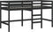 vidaXL - Kinderhoogslaper - met - ladder - 90x190 - cm - massief - grenenhout - zwart