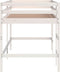 vidaXL - Kinderhoogslaper - met - ladder - 90x190 - cm - massief - grenenhout