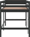 vidaXL - Kinderhoogslaper - met - ladder - 90x190 - cm - massief - grenenhout - zwart