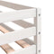 vidaXL - Kinderhoogslaper - met - ladder - 90x190 - cm - massief - grenenhout - wit