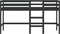 vidaXL - Kinderhoogslaper - met - ladder - 90x190 - cm - massief - grenenhout - zwart