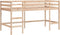 vidaXL - Kinderhoogslaper - met - ladder - 90x200 - cm - massief - grenenhout