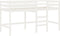 vidaXL - Kinderhoogslaper - met - ladder - 90x200 - cm - massief - grenenhout - wit