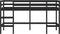 vidaXL - Kinderhoogslaper - met - ladder - 90x200 - cm - massief - grenenhout - zwart