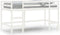 vidaXL - Kinderhoogslaper - met - ladder - 90x200 - cm - massief - grenenhout - wit