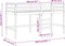 vidaXL - Kinderhoogslaper - met - ladder - 90x200 - cm - massief - grenenhout - zwart