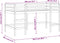 vidaXL - Kinderhoogslaper - met - ladder - 90x200 - cm - massief - grenenhout
