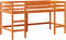 vidaXL - Kinderhoogslaper - met - ladder - 90x200 - cm - massief - grenenhout - bruin
