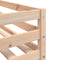 vidaXL - Kinderhoogslaper - met - ladder - 90x200 - cm - massief - grenenhout