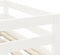 vidaXL - Kinderhoogslaper - met - ladder - 90x200 - cm - massief - grenenhout - wit