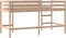 vidaXL - Kinderhoogslaper - met - ladder - 90x200 - cm - massief - grenenhout
